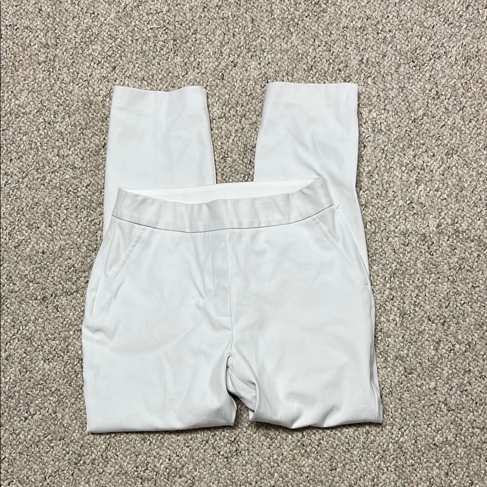 SPANX White Ponte Ankle Pants